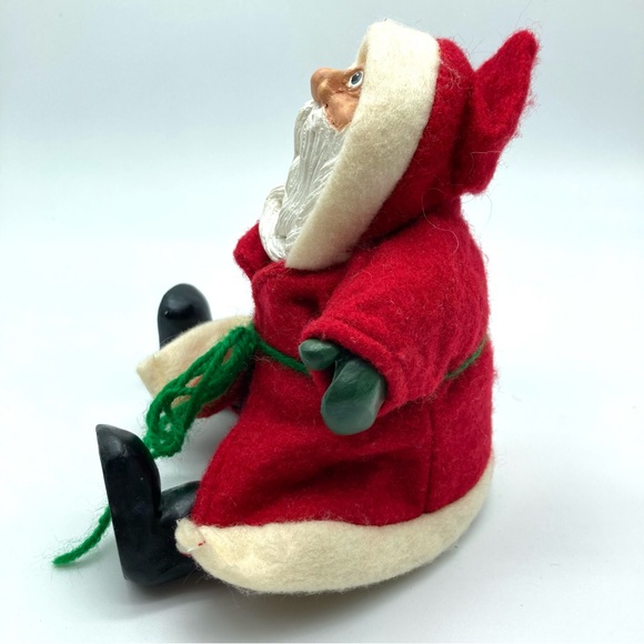Russ Berrie Santa Country Folks Christmas Kris Kringle Santa Shelf Sitter Beans - Picture 6 of 11